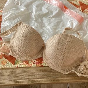 Tan push up bra